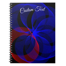 Rotating Blue Accent Geometric Spiral Notebook Anteckningsbok