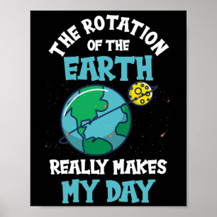 Rotation av jorden gör min dag-vetenskap poster