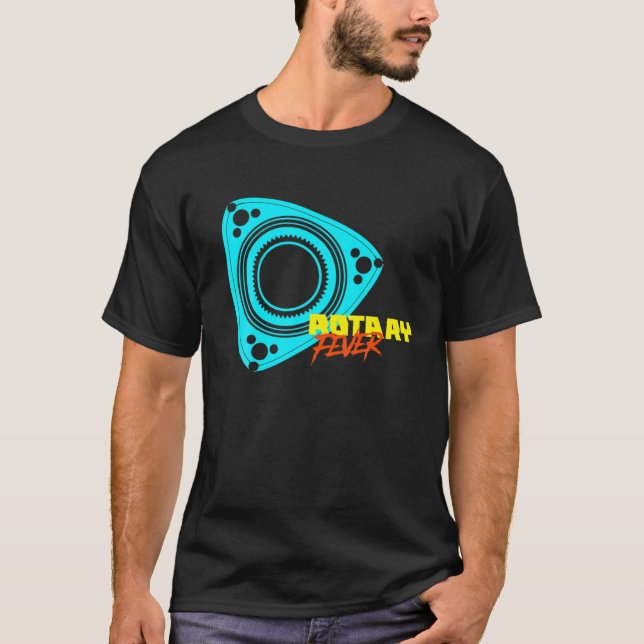Rotationsmotor för roterande feber t shirt (Framsida)