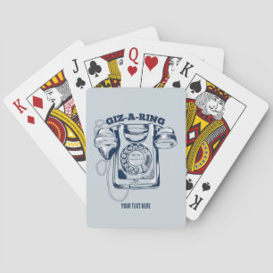 Rotationstelefon blå casinokort
