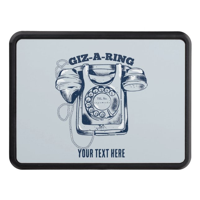 Rotationstelefon blå dragkroksskydd (Framsidan)