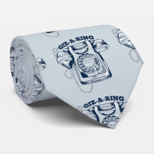 Rotationstelefon blå slips