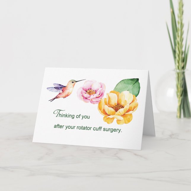 Rotator Cuff Thinking of You Flowers Kort (Framsida)