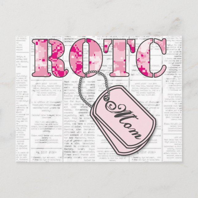 ROTC Mamma: Hjälp önskad Vykort (Framsida)