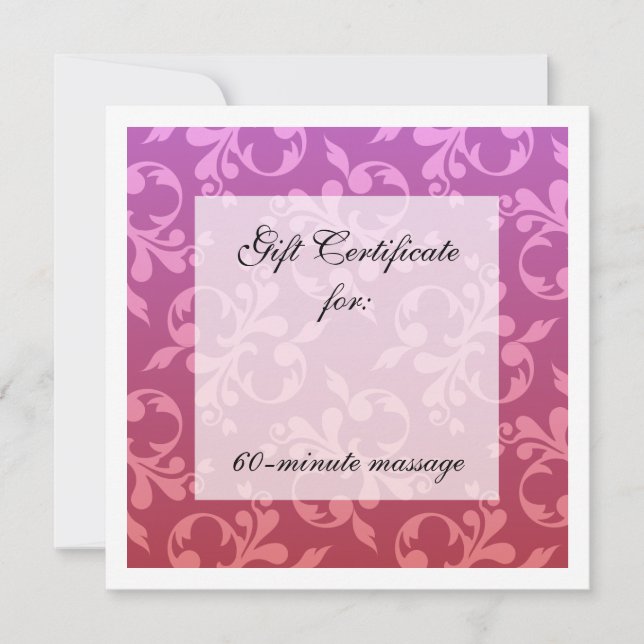 Rotcertifikat & Krona Chakra Scrollss Gift-certifi (Framsida)