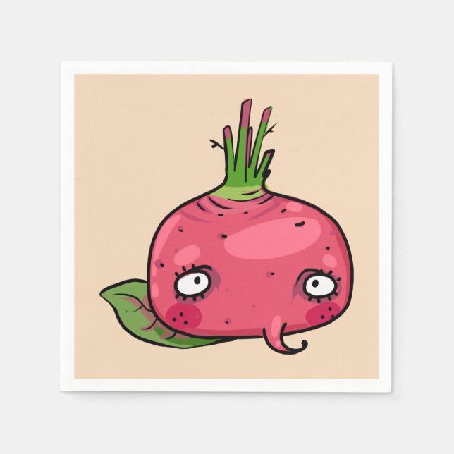 Rote Beete beet Pappersservett (Framsidan)
