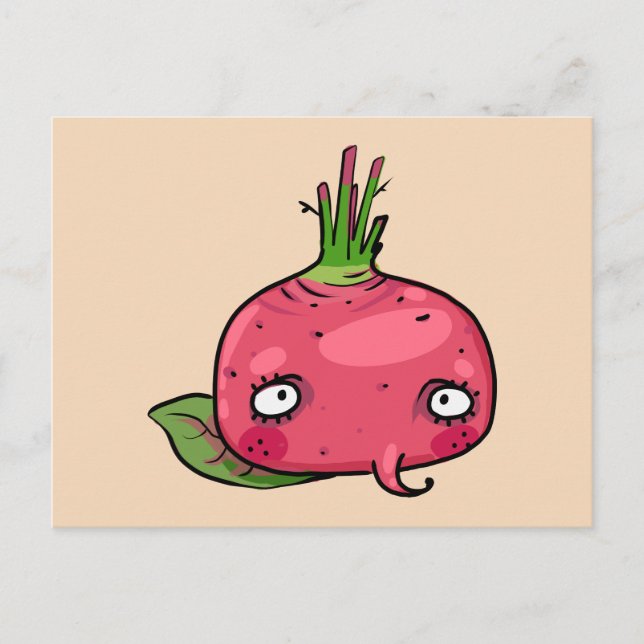 Rote Beete beet Vykort (Framsida)