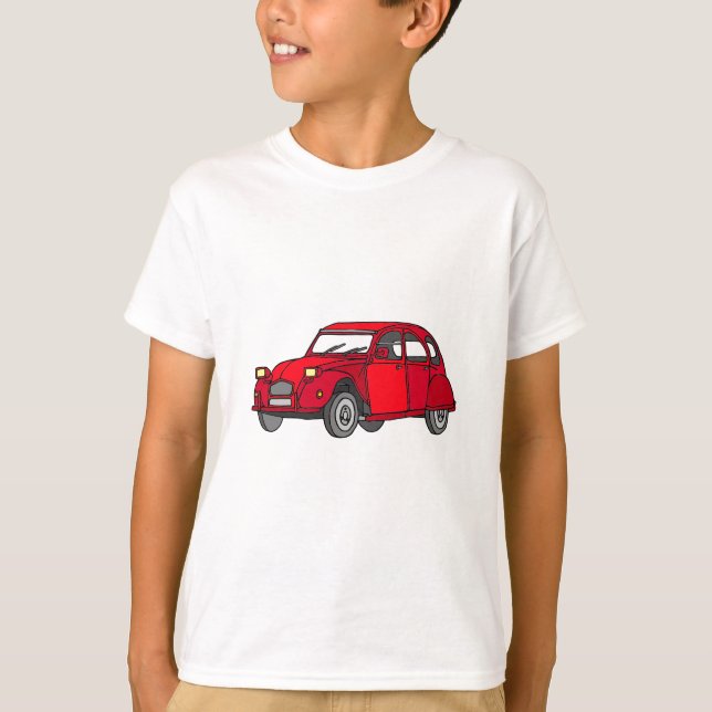 Rote Ente (2CV) T Shirt (Framsida)