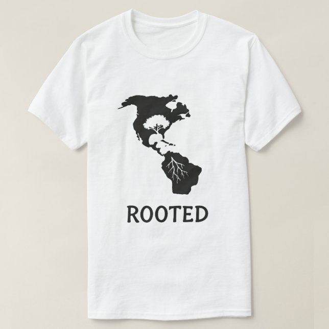 Roted Americas Träd Graphic T-Shirt (Design framsida)