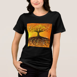 Roten från Kärlek T-shirt I Triblend-tyg