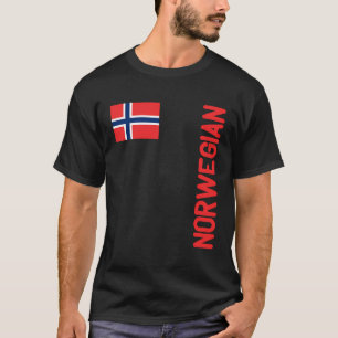 Roten från norska Flagga och Norgar T Shirt