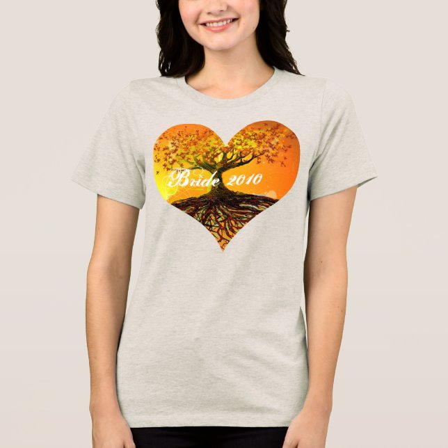 Roten i Bröllopsfesten Kärlek Forest T-shirt (Framsida)