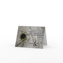 Roten till Achievement Inspirational Note Card