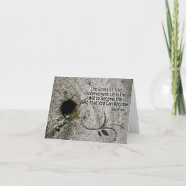 Roten till Achievement Inspirational Note Card Kort