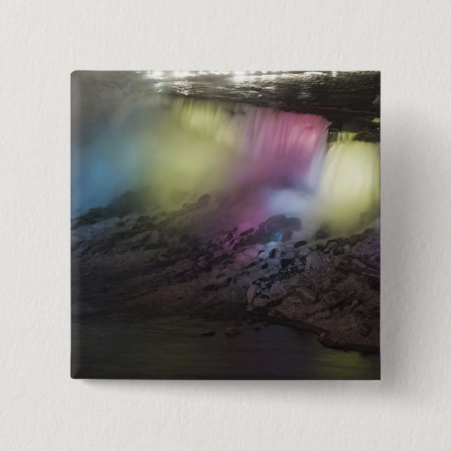 Rotera färgadens ljusa visning på amerikanska fall knapp (Framsida)