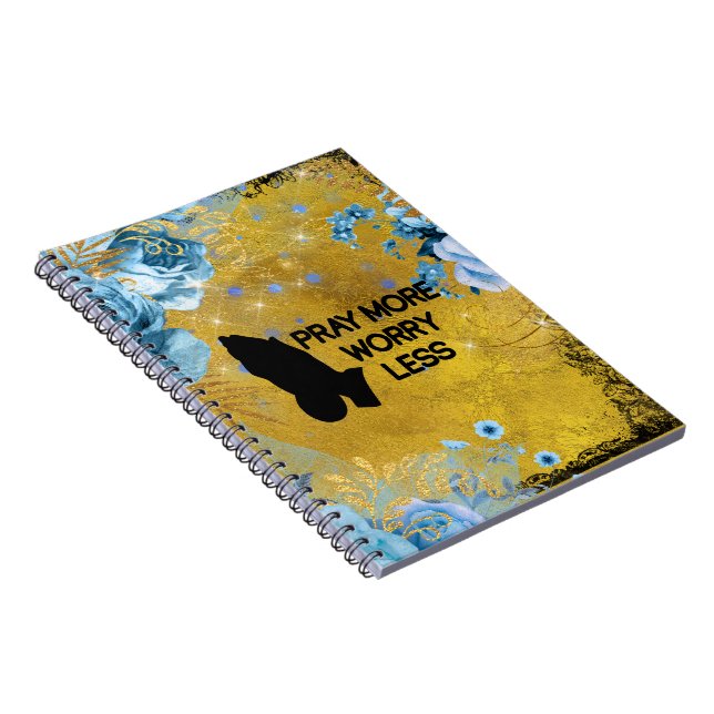 Rotera mer bekymmersam mindre bön anteckningsbok (Högra Sidan)