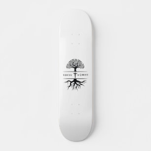 Roterad i Kristus Mini Skateboard Bräda 18,5 Cm