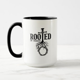 Roterad i Kristus Scripture Kor Christian Verse Mugg