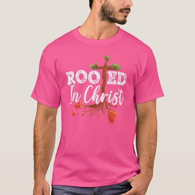 Roterad i Pastor Bible Scripture Religiösa T Shirt (Framsida)