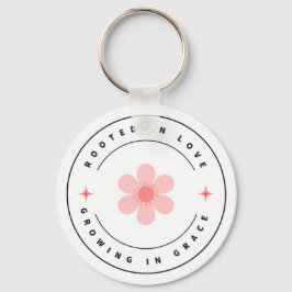 Roterad med Kärlek som växer med Grace - inspirati Nyckelring