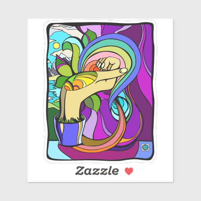 Roterad potential klistermärken (Ark)