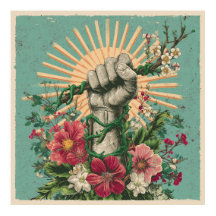 Roterad resistens - Solarpunk Protest Poster