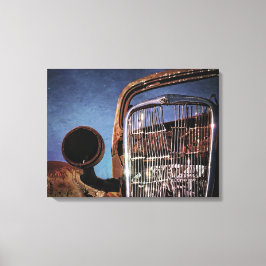 Roterad ut klassisk bil canvastryck