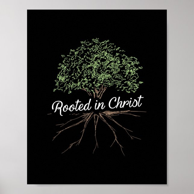 Roterade i Kristus - Christian Jesus Poster (Framsidan)