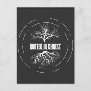 Roterade i Kristus - kristen Jesus Faith Vykort