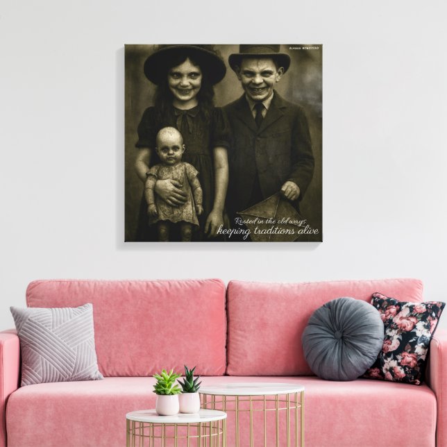 Roterade på gamla sätt som bevarar traditionerna l canvastryck (Insitu (Vardagsrum))