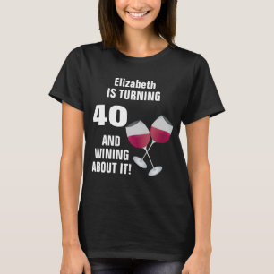 Roterande 40 och Wining om den, personlig T-shirt