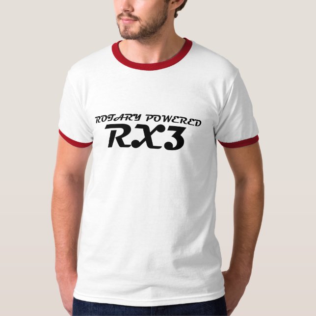 Roterande driven skjorta för RX3 t Tee (Framsida)