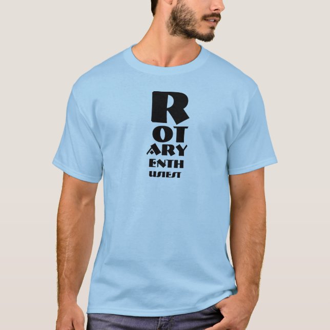 Roterande Enthusiest T skjorta Tee Shirt (Framsida)