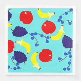 Roterande frukter pappersservett