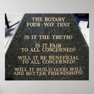 Roterande fyrvägs testar poster