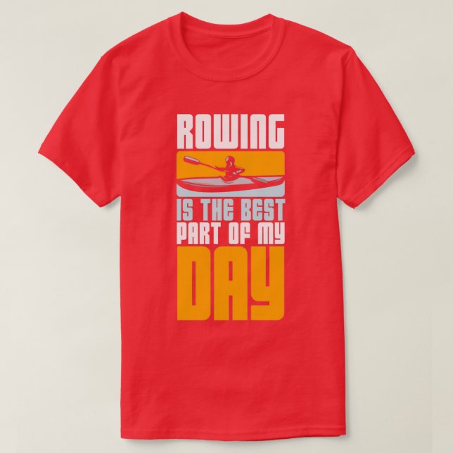 Roterande kanobåtpaddel (spaltkajak rower 4) t shirt (Design framsida)