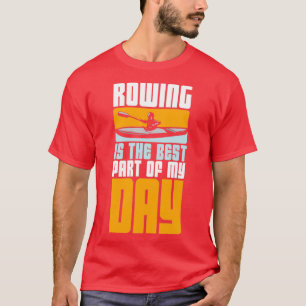 Roterande kanobåtpaddel (spaltkajak rower 4) t shirt