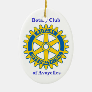Roterande klubb, av Avoyelles Julgransprydnad Keramik