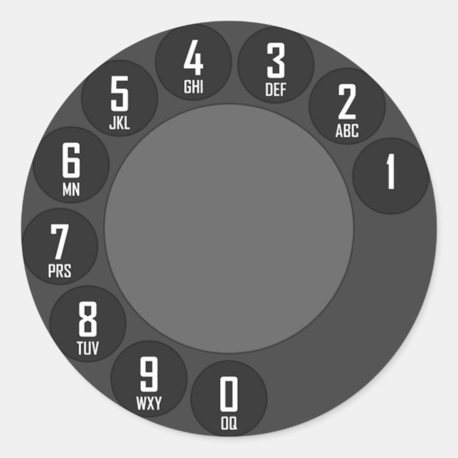 Roterande Mobil Runt Klistermärke (Framsida)