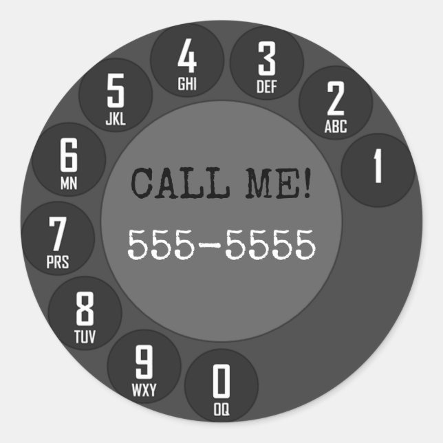 Roterande Mobil Runt Klistermärke (Framsida)