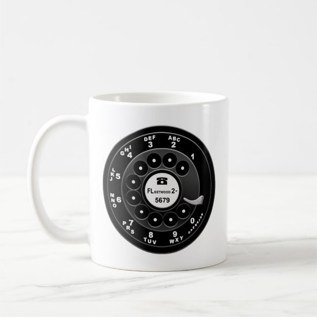 Roterande Mobil uppringning - Anpassningsbar 921 Kaffemugg (Vänster)