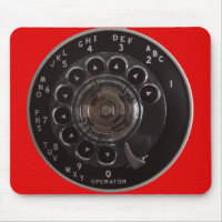 Roterande mobil visartavla (röda) Mousepad för