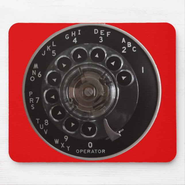 Roterande mobil visartavla (röda) Mousepad för Musmatta (Framsidan)