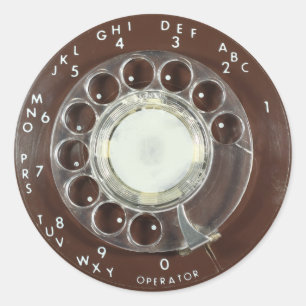 Roterande Mobilt utseende Runt Klistermärke