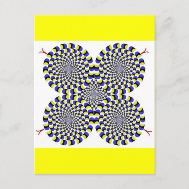 Roterande ormar vykort (Framsida)