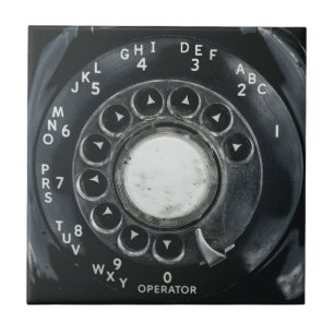 Roterande telefon för vintage kakelplatta
