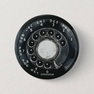 Roterande telefon för vintage knapp