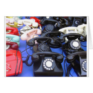Roterande telefon hälsningskort