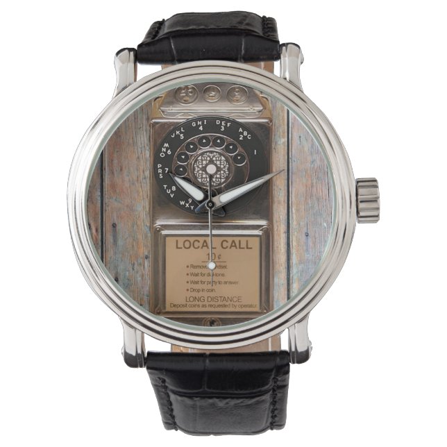 Roterande telefonantik betalar mobilt tåligt armbandsur (Framsida)