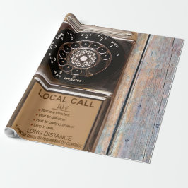 Roterande telefonantik betalar mobilt tåligt presentpapper